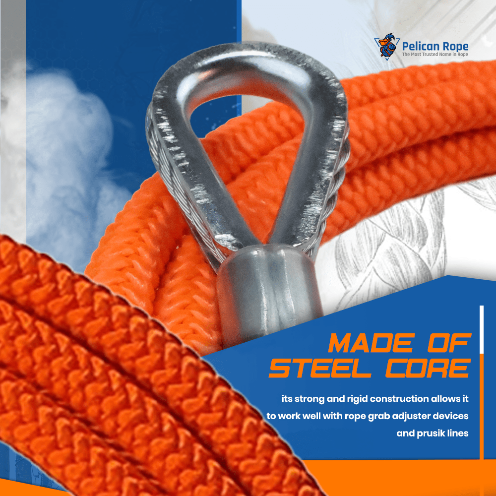 ProClimb Wire Core 1/2" or 5/8" Flip Line Kit w/ Steel or Aluminum