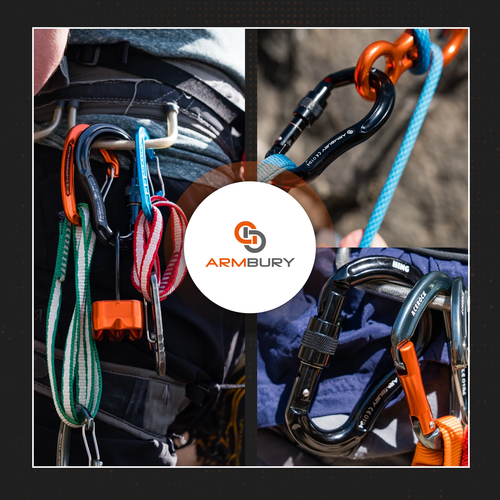 118mm x 76mm / Black / Hinge Screw ARM-Hinge-ScrewLock SGT KNOTS Climbing Gear