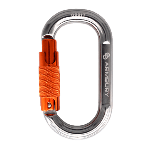111mm x 62mm / Orange Gray / Orbit Triple ARM-Orbit-TripleLock ARMBURY Climbing Gear