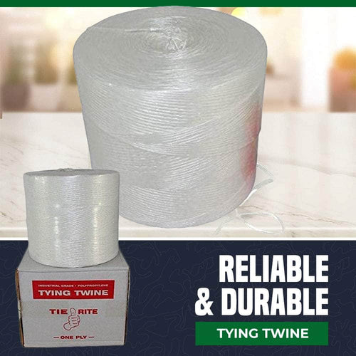 Shipping Supply TWT180 White Polypropylene Tying Twine - 3-Ply Thick