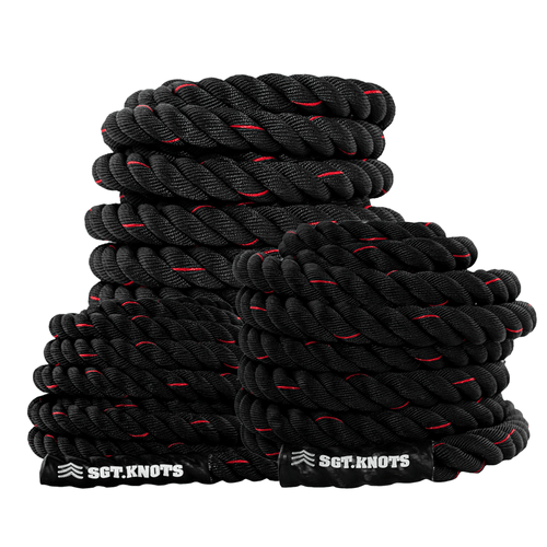 Buy B Fit Black Training Battle Rope 50 ft x 1.5 inch With Anchor