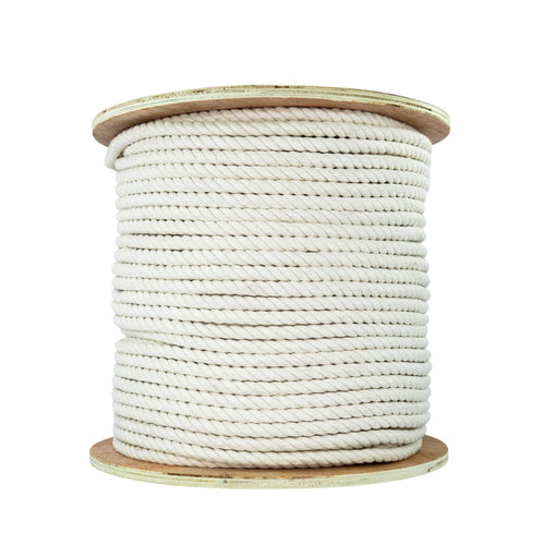 100% Twisted Cotton Rope | 3/8 in | 600 ft | Natural | Rope & Cord Superstore | Sgt Knots