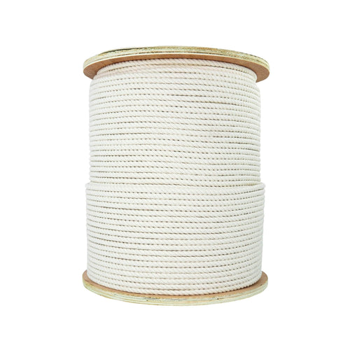 32 ft Natural White Rope,1/2 inch Cotton Rope,4Ply Soft Rope Cord,Craft  Rope Thick Cotton Twisted Cord Tie-Down Ropes for Pet