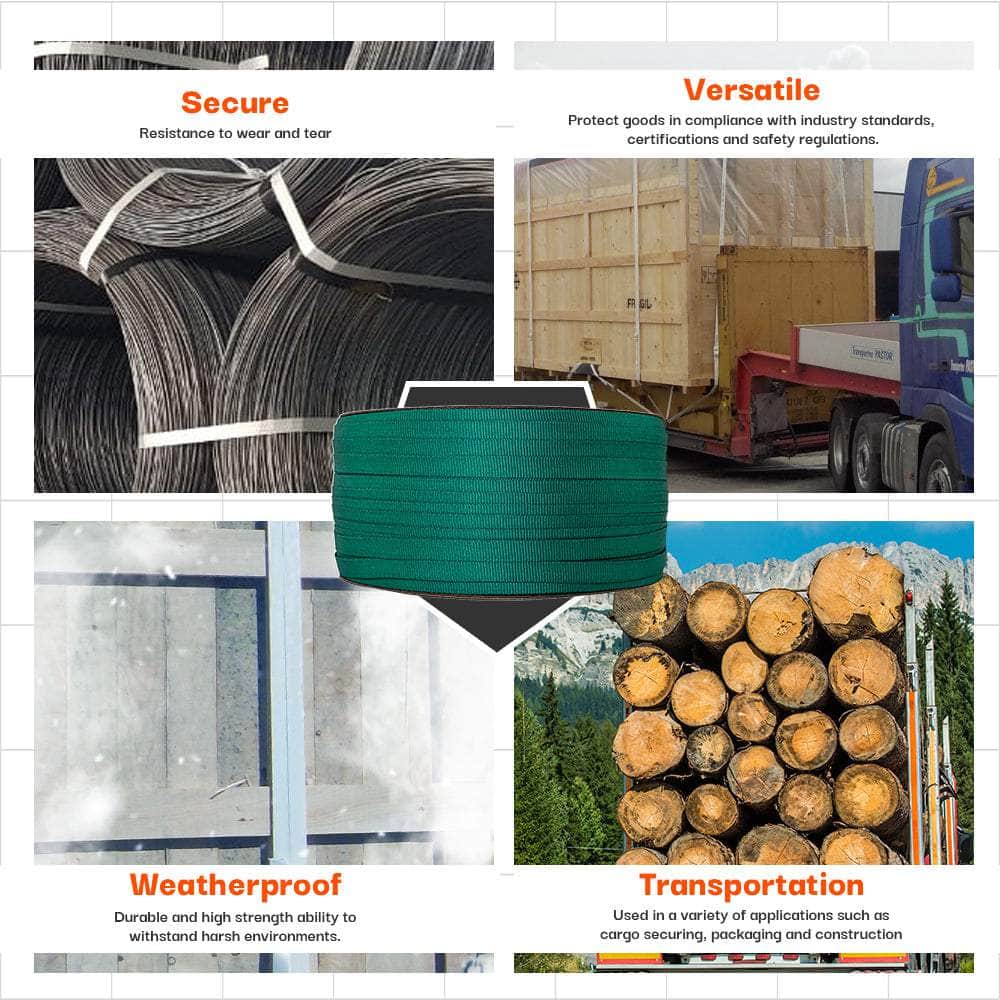 1/2" Woven Polyester Cord Strapping Starter Kit
