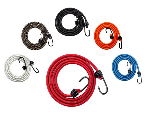 Straight bungee cord with 2 steel hooks