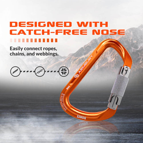 112mm x 75mm / Orange Gray / Domes Twist ARM-Domes-TwistLock SGT KNOTS Climbing Gear