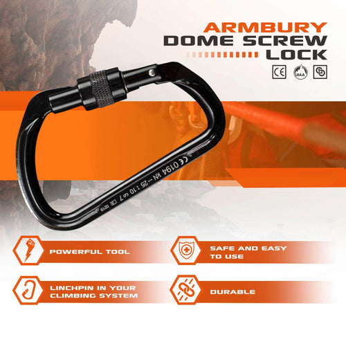 Domes Screw / Black / 112mm x 75mm ARM-Domes-ScrewLock SGT KNOTS Climbing Gear