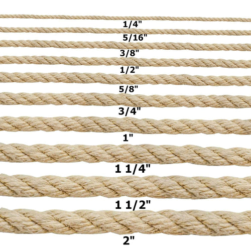 3-Strand Polypropylene Rope 5/16 White (1200 feet)