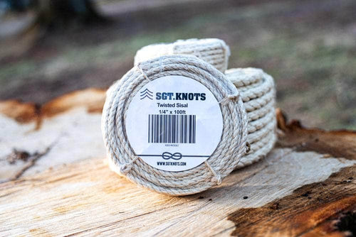 Twisted Sisal Rope - All Natural Chemical Free and 100% Biodegradable | 3/8 in | 500 ft | Rope & Cord Superstore | Sgt Knots