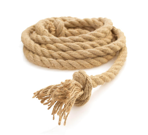 SGT KNOTS Twisted Hemp Rope - All Natural, 3-Strand Rope for Crafting,  Gardening, Bailing, Packing, Survival, Home Decor (1/2 x 10ft)