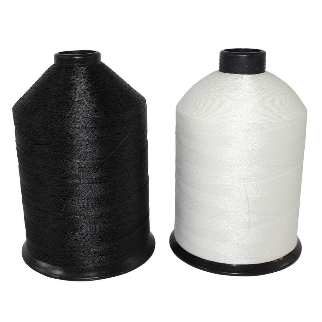 White UV Resistant Polyester Sewing Thread V 69 T70 210D/3 for Upholstery, Outdoor, Quilting, Beading, Size: Tex 70