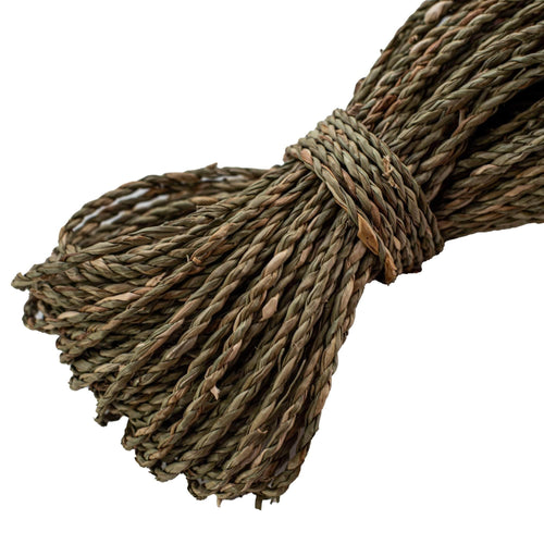 Twine rope brush, rope knot. Brown string pattern brush, saved in
