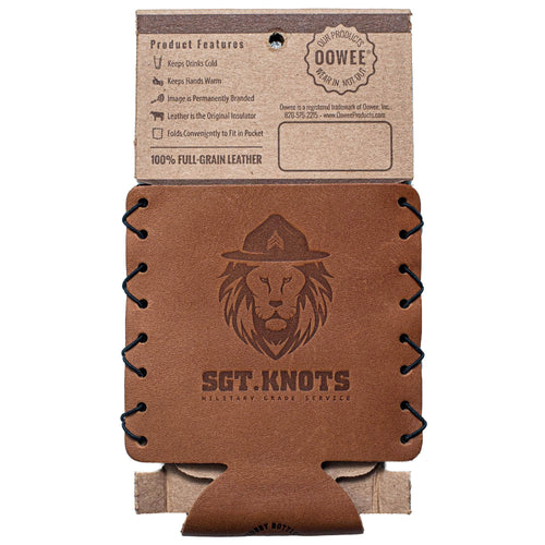 SK-LeatherKoozie SGT KNOTS Supply Co MERCH