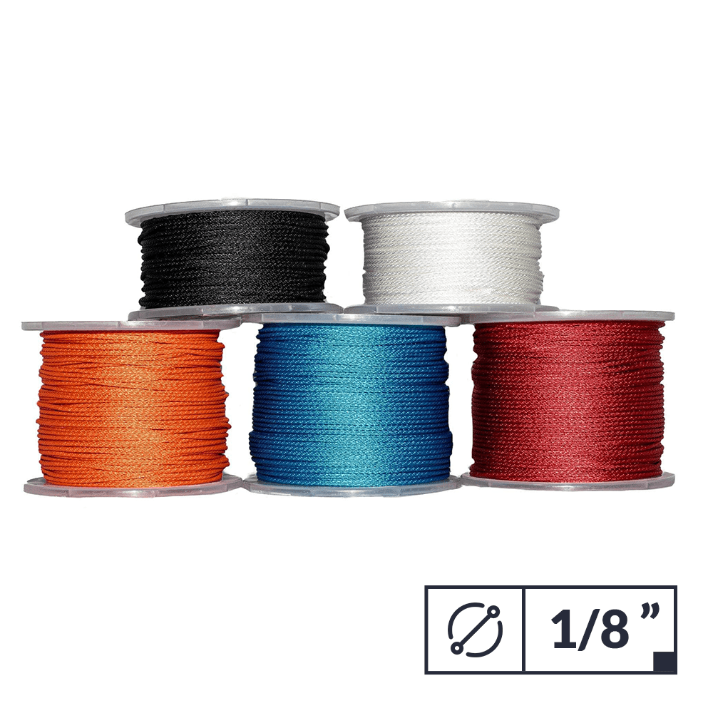 Katzco Nylon Rope Twisted Solid Braided - 1 Roll of 3/8 Inch x 50