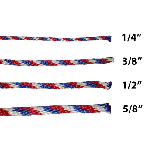 MFP Solid Braid Polypropylene Derby Rope - 1/4 inch