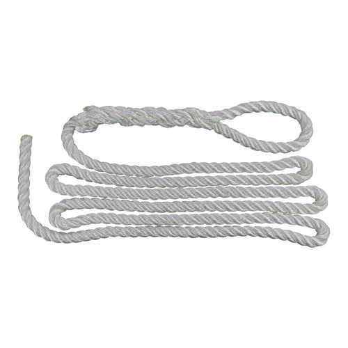 Double Braided Nylon Anchor Line with 316 Stainless Steel Thimble