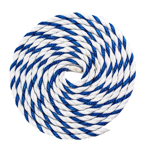 Twisted Polypropylene Rope, 1/4 - Floating Poly Pro Cord, Resistant to  Oil, Moisture, Marine Growth and Chemicals - Reduced Slip, Easy Knot （Blue
