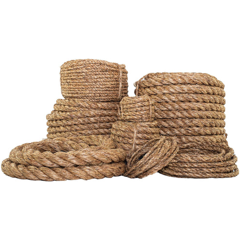  Cotton Rope 1.5 inch × 25 feet Natural Twisted Thick