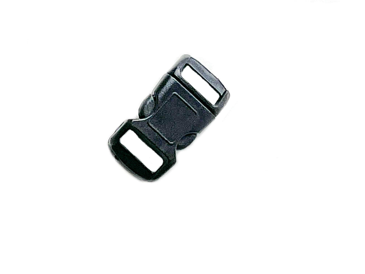 50-Pack 3/8 Contoured Paracord Buckles - Black