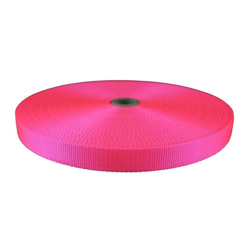 1 Inch Hot Pink Nylon Webbing - Medium Weight Nylon