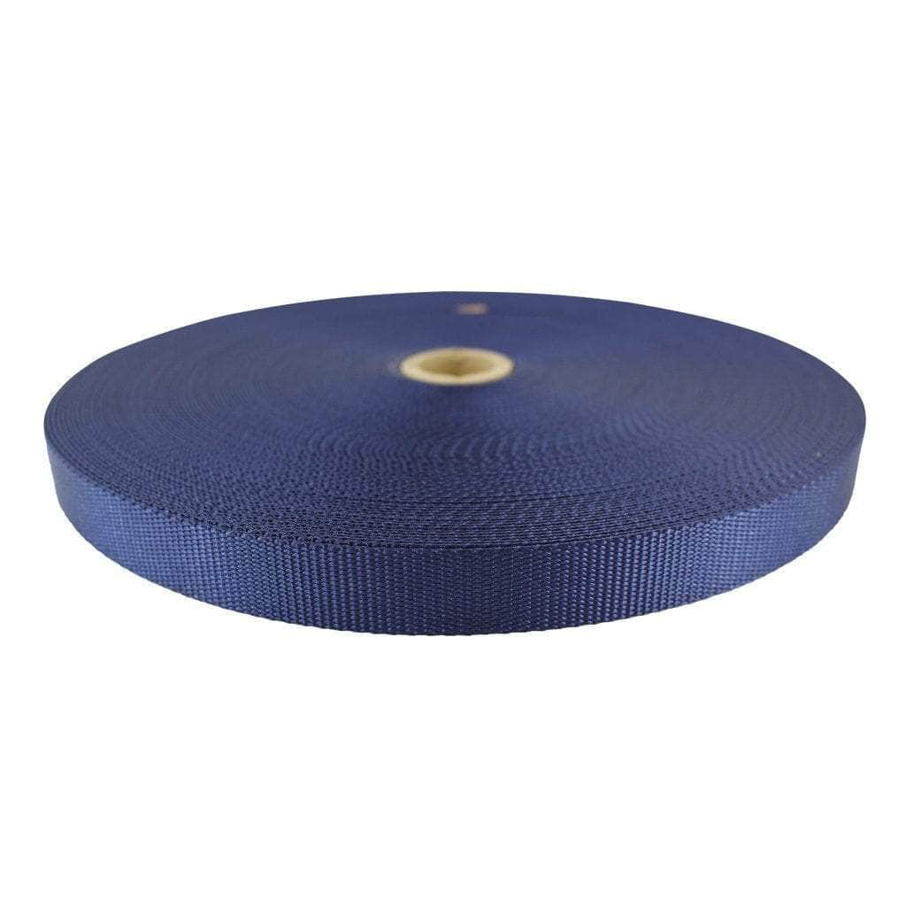 Military Grade Cotton Webbing - White & Navy Blue - 125mm & 75mm - Brand New